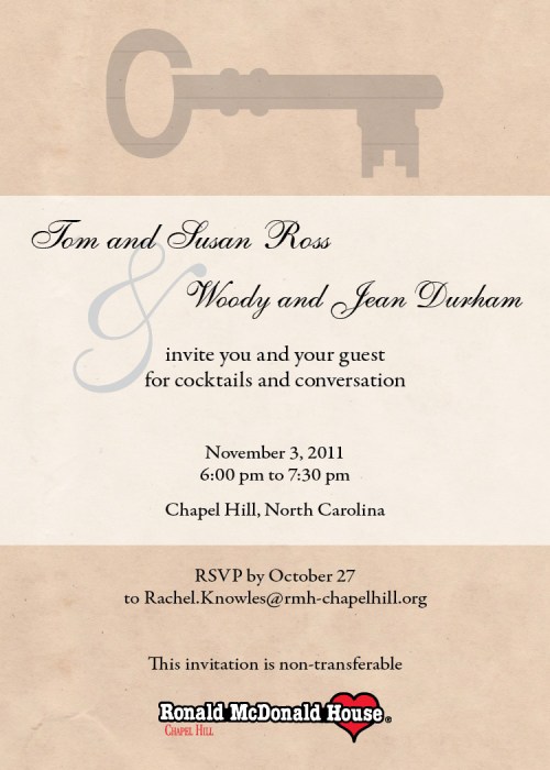 Cocktail reception invitation-portfolio sample