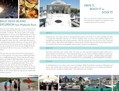 Susan Hite Teambuilding brochure back side